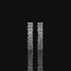 Inside-Out Princess Cut Lab Diamond Hoop Earrings
