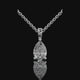 Pear Cut Lab Diamond Solitaire Pendant Necklace