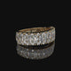 Marquise Cut Lab Diamond Band with Pavé Accents