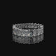 Emerald Cut Lab Diamond Eternity Band