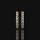 Inside-Out Round Lab Diamond Hoop Earrings