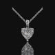 Heart Cut Lab Diamond Pendant Necklace